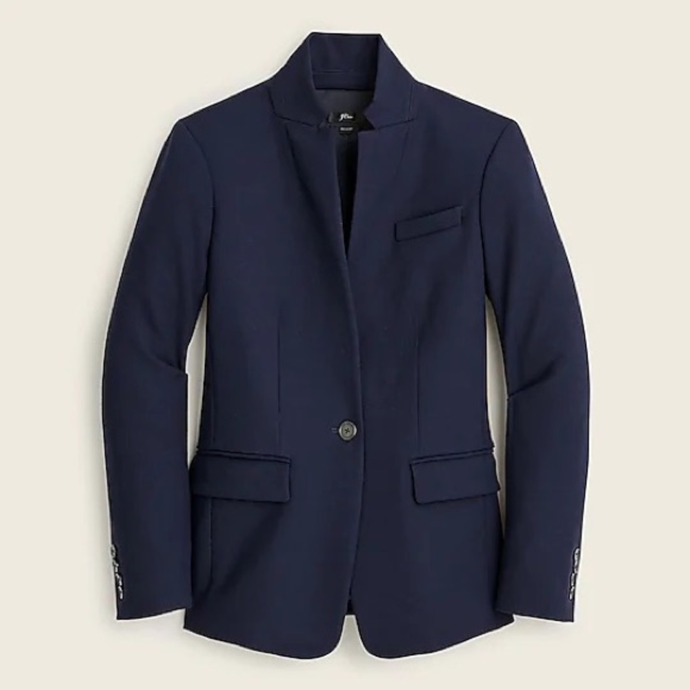 J. Crew Navy Regent Blazer in Four Season Stretch